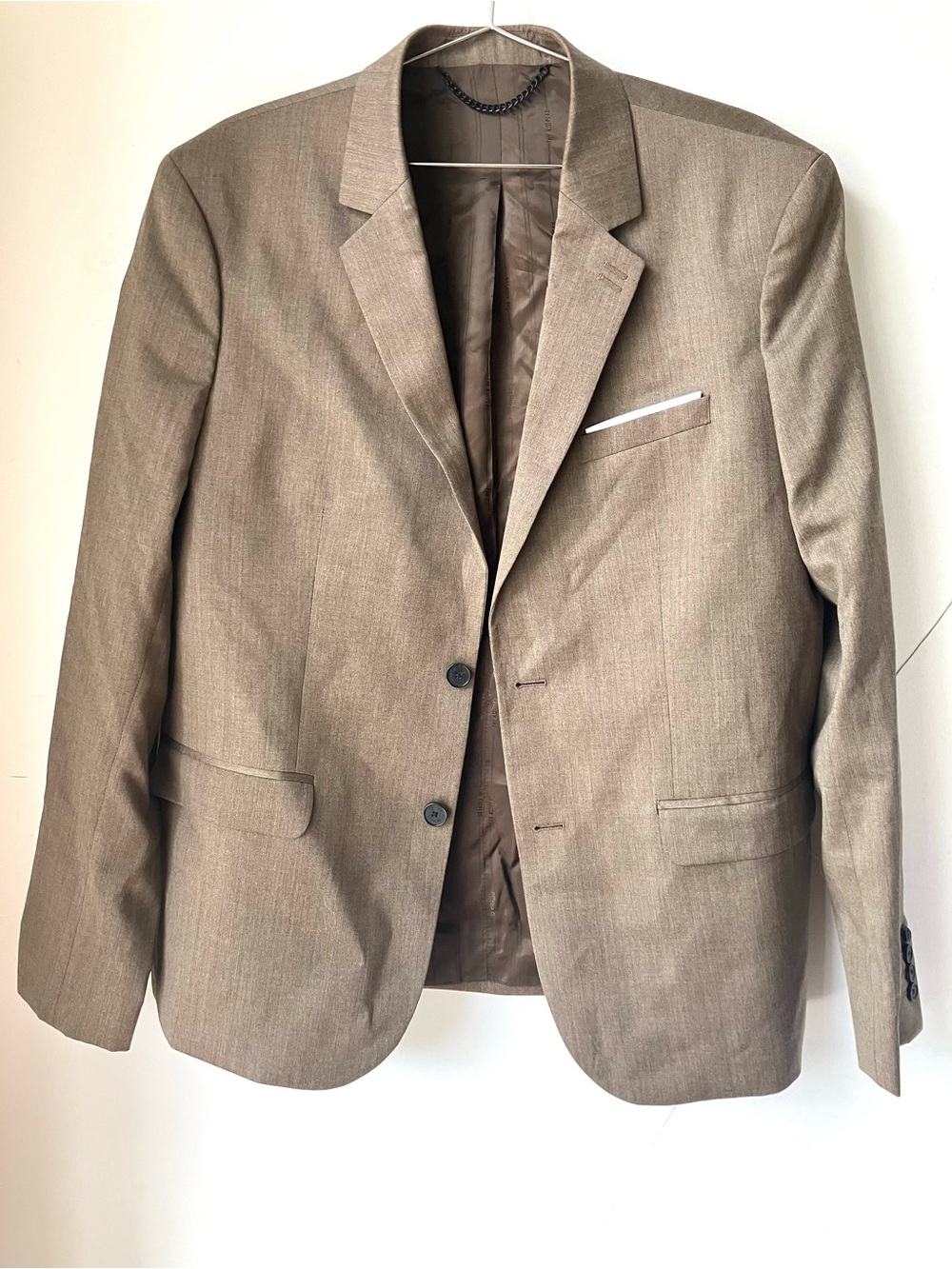The Kooples Men's Brown EU50/US40 Wool Blazer